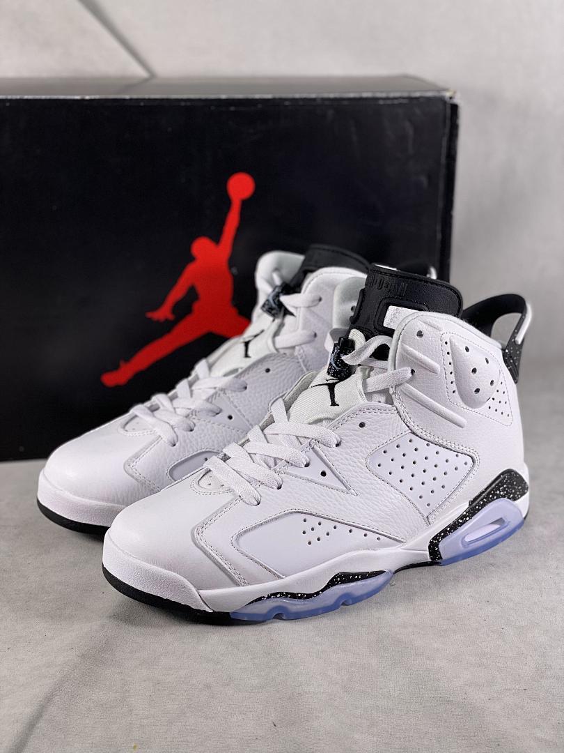 Air Jordan 6 Low 'Dongdan' White Black Speckle Basketball Sneakers DM0099-111