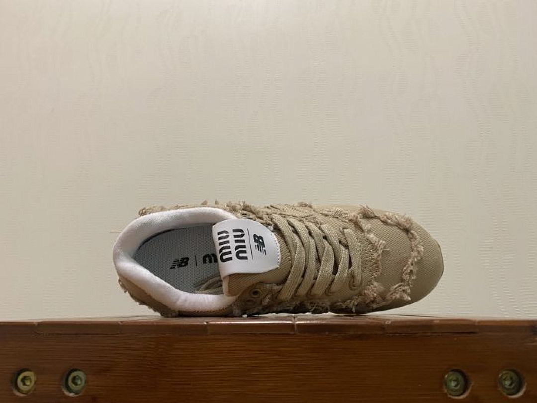 New Balance 574 Protection Pack Refined Future Sandstone U574LGW Men's Women's Lifestyle Sneakers Distressed Frayed Canvas Shoes Khaki Beige - Image 5