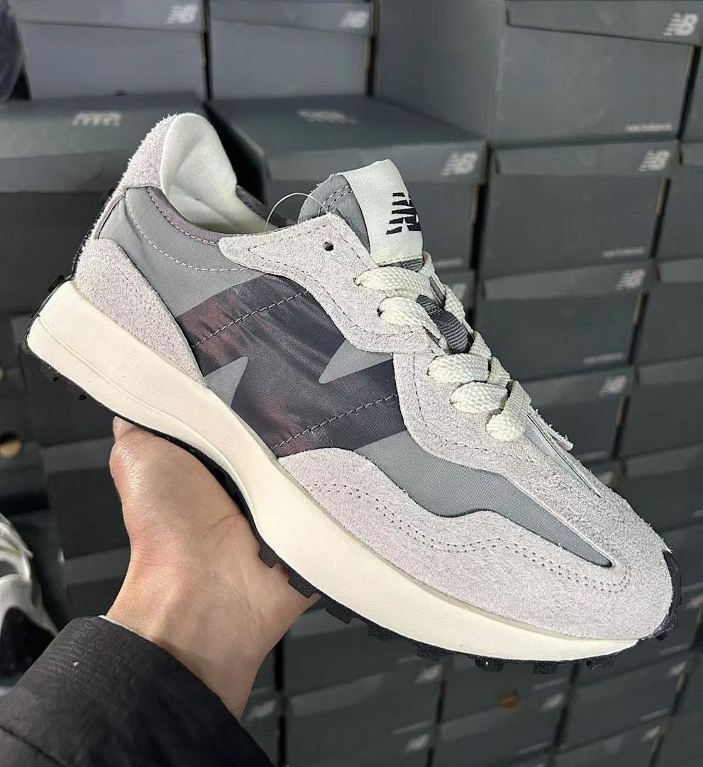 New Balance 327 Castlerock Sea Salt Grey Black Sneakers MS327LAB