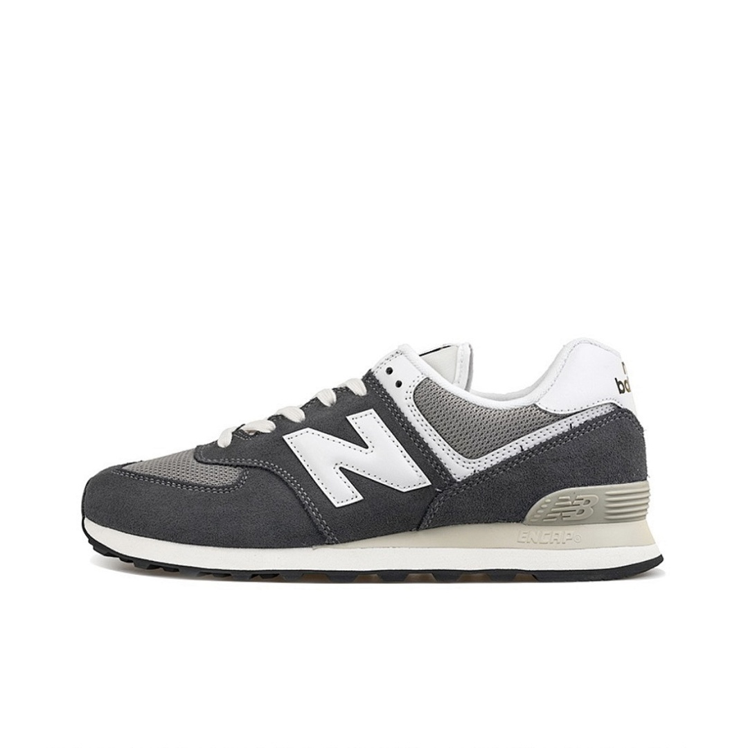 New Balance 574 Classic Lifestyle Sneakers Shoes ML574EVG Castlerock Grey White