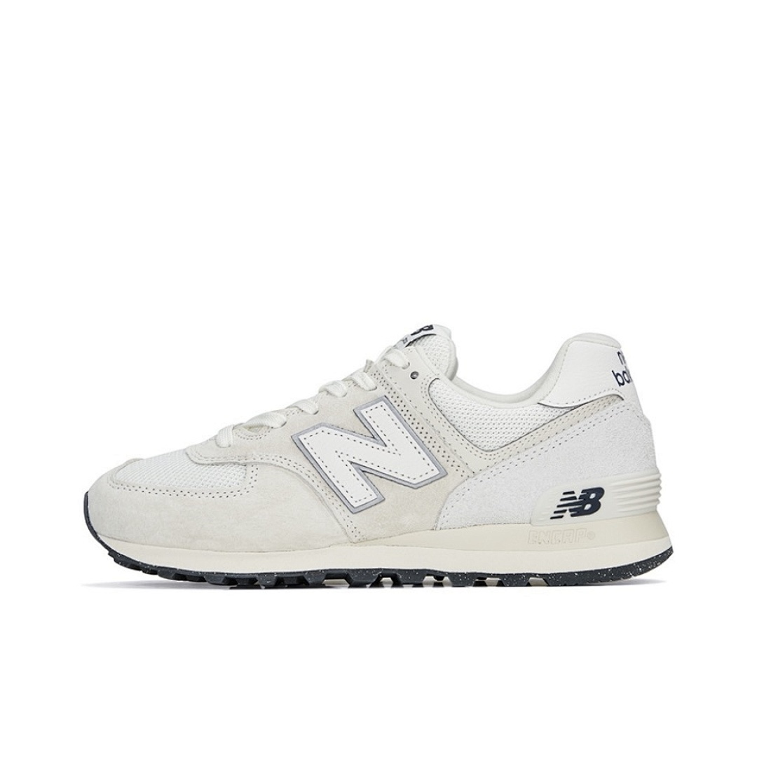 New Balance 574 Bone Cream White Sneakers