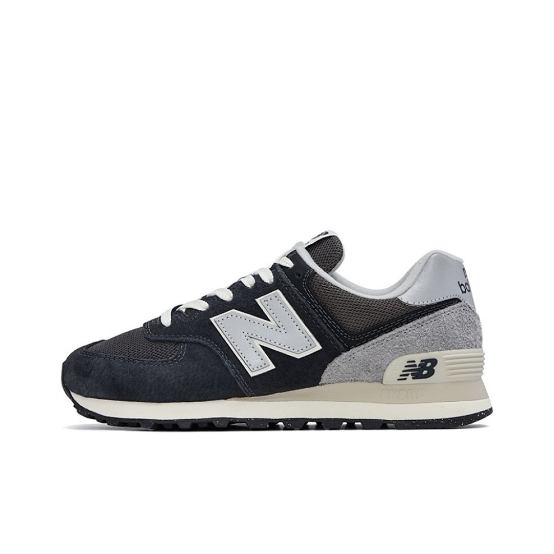 New Balance 574 Core Men's Women's Lifestyle Sneakers ML574EVG Navy Grey White Suede Mesh ENCAP Classic Shoes
