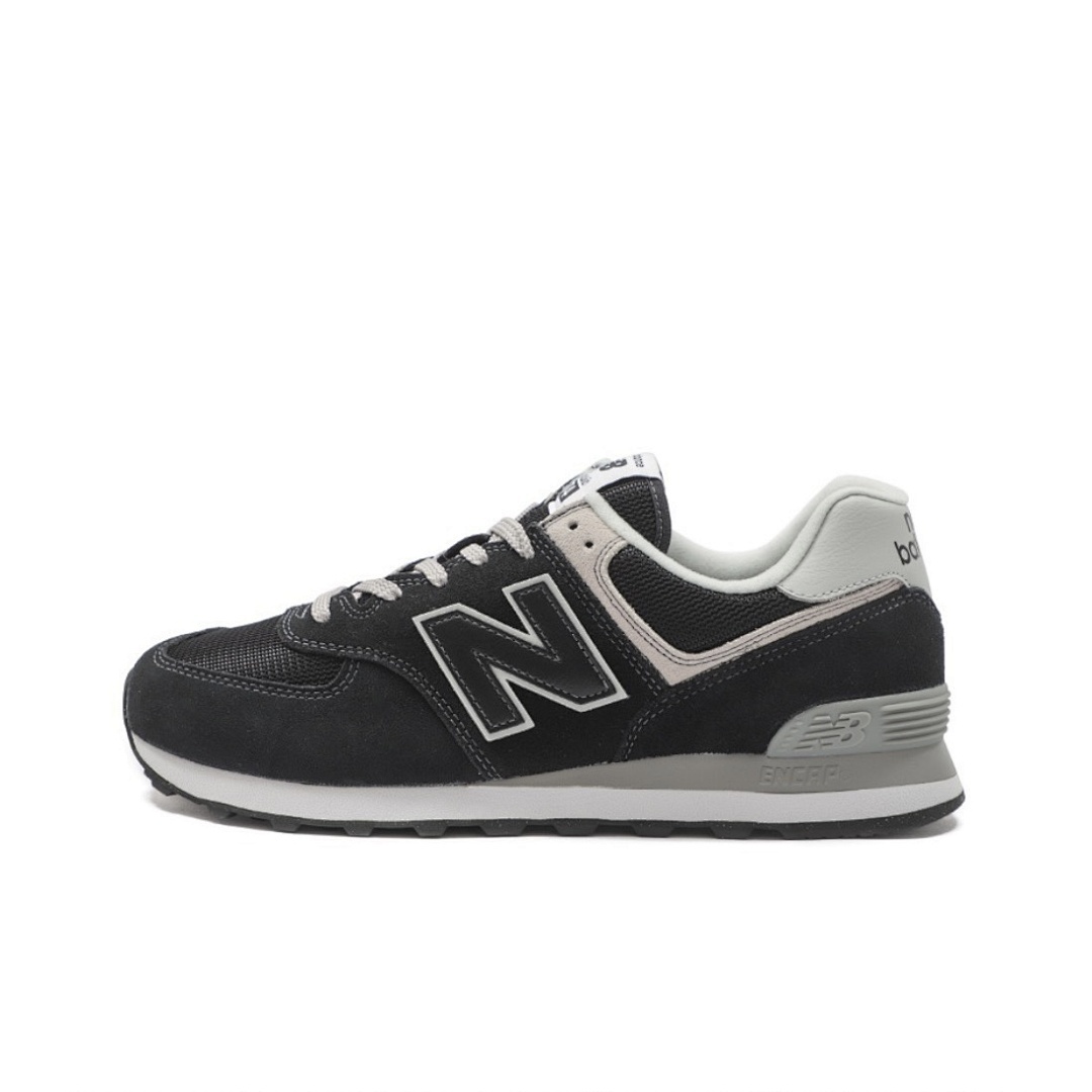 New Balance 574 Men's Classic Lifestyle Sneakers Black Grey ML574ENCAP