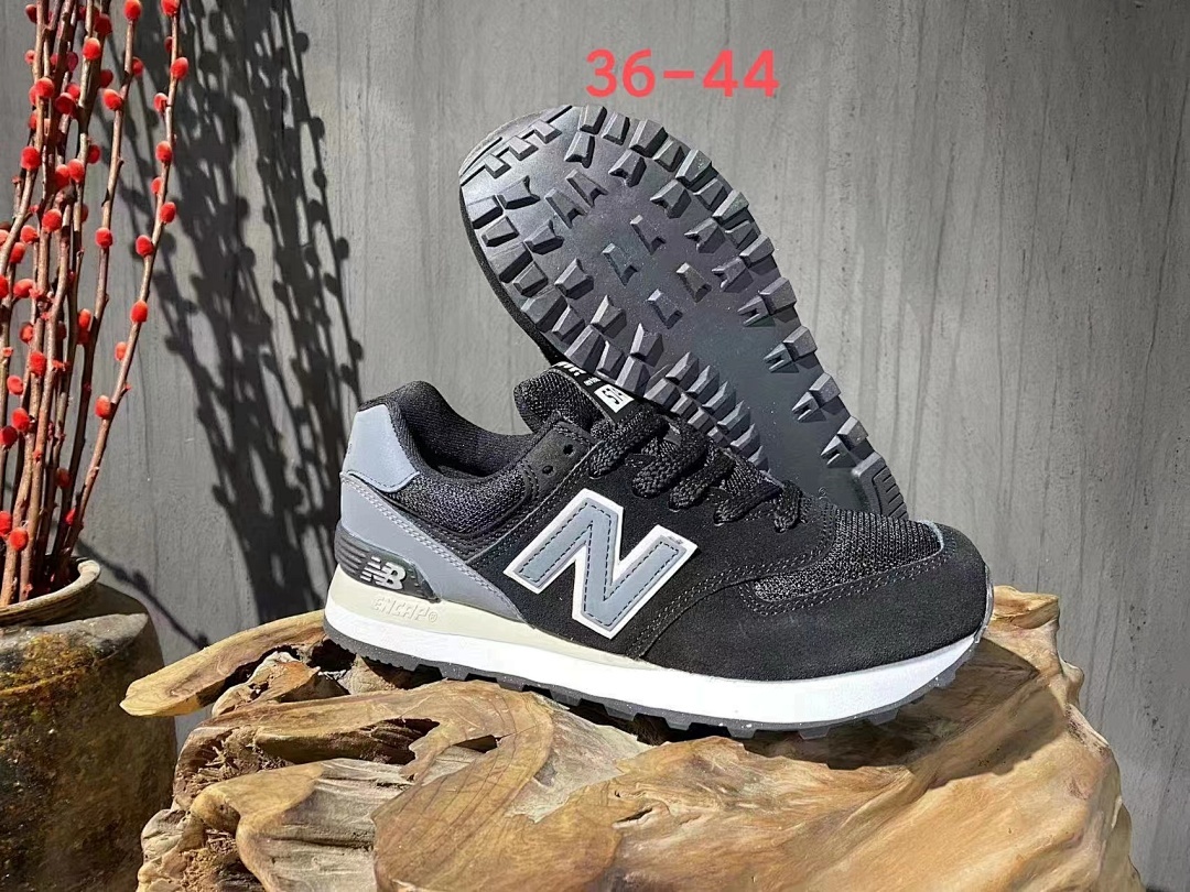 New Balance 574 Black Grey White ENCAP Lifestyle Sneakers Men's Women's ML574 Classic Trainers