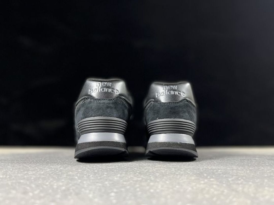 New Balance 574 Classic Lifestyle Sneakers Dark Grey Suede Mesh Men's Women's Shoes ML574EGG - Image 6