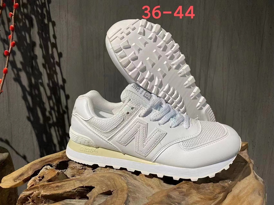 New Balance 574 Classic White Sneakers Casual Lifestyle Shoes