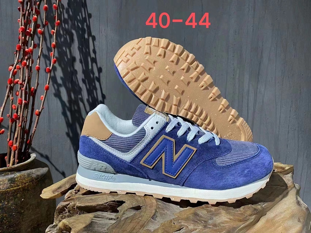 New Balance 574 Men's Royal Blue Suede Lifestyle Sneakers ML574 with ENCAP Cushioning & Gum Outsole - Sizes 40-44
