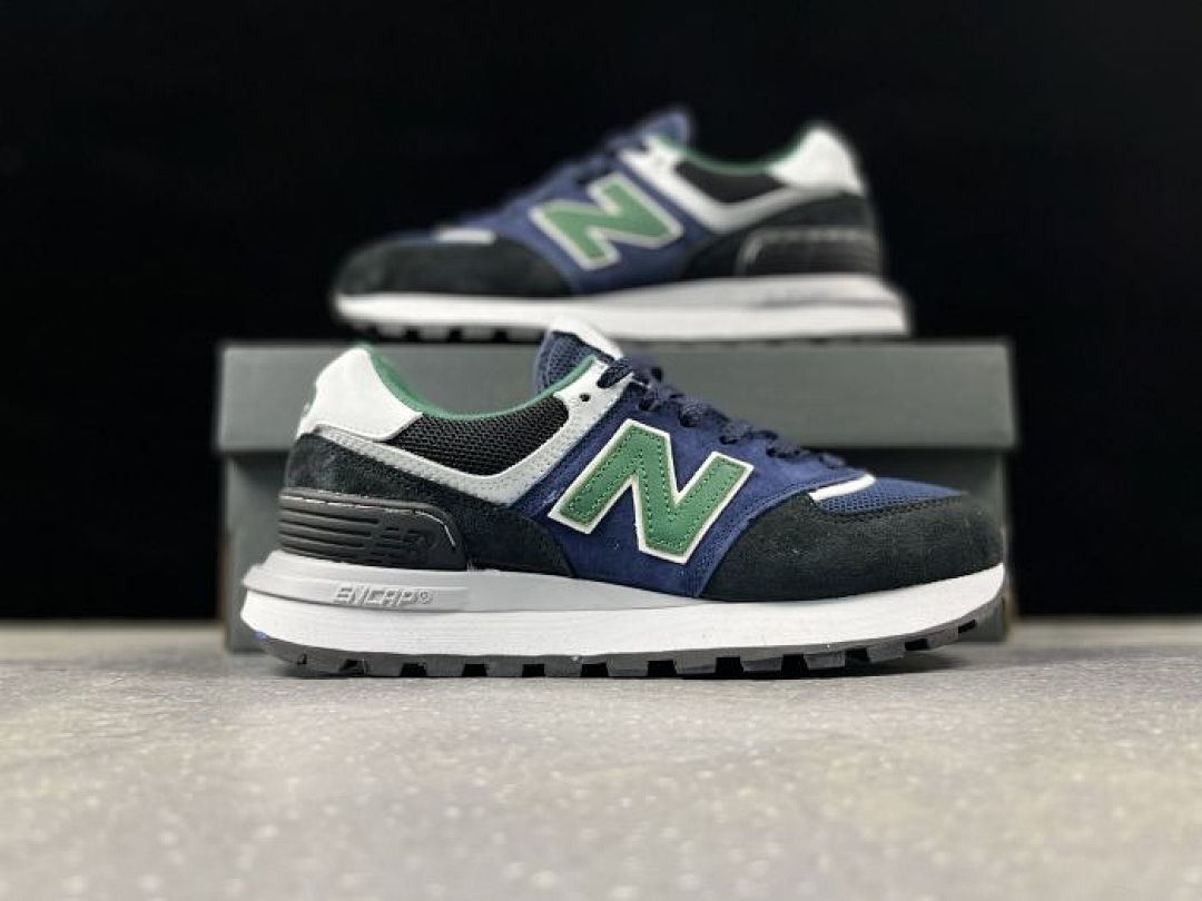 New Balance 574 Legacy ML574LGG Men's Navy Green Black White Lifestyle Sneakers Shoes