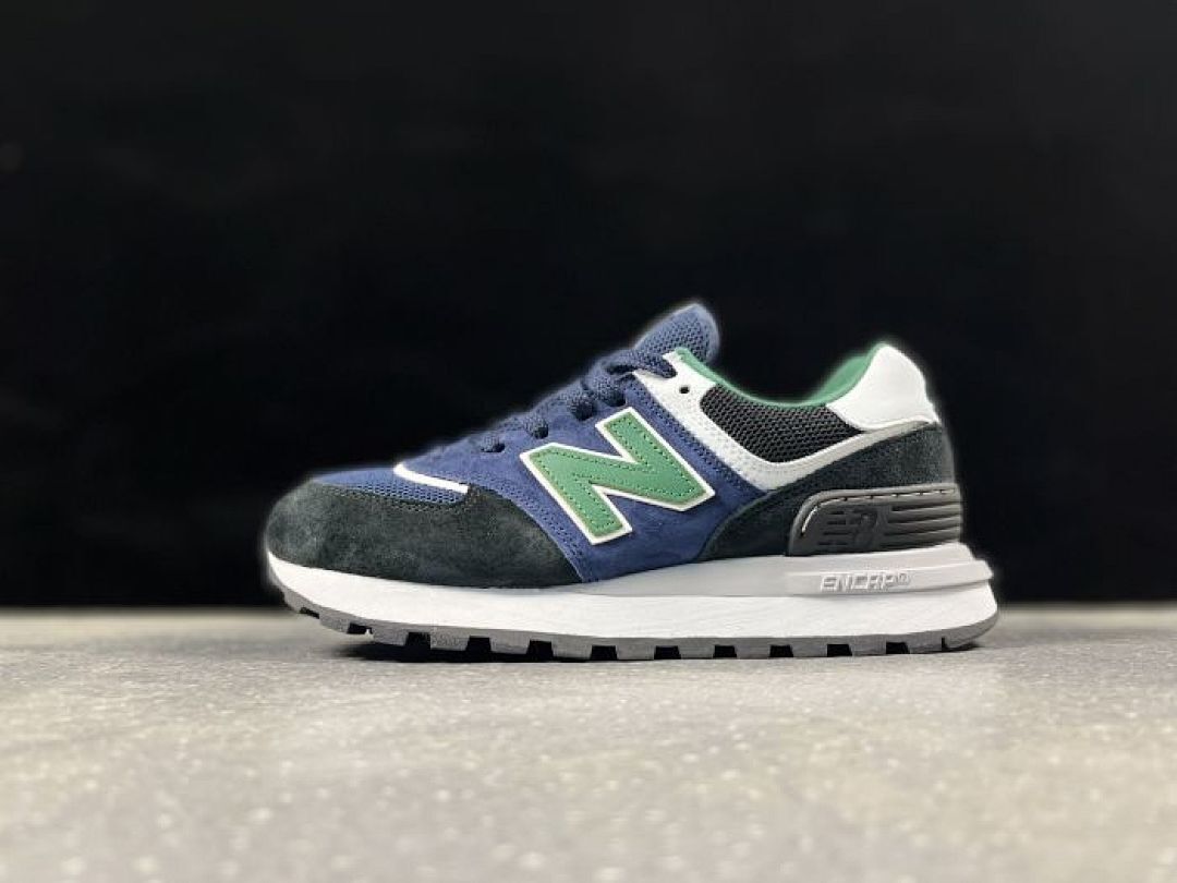 New Balance 574 Legacy ML574LGG Men's Navy Green Black White Lifestyle Sneakers Shoes - Image 4