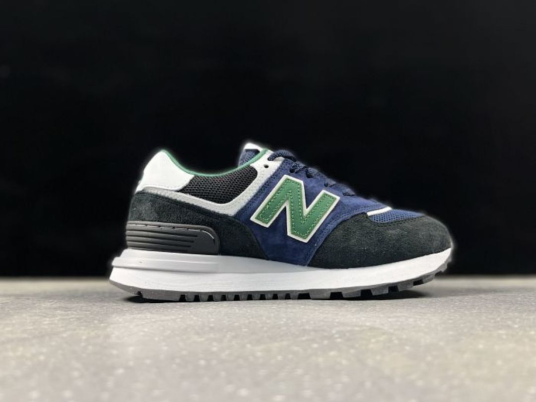 New Balance 574 Legacy ML574LGG Men's Navy Green Black White Lifestyle Sneakers Shoes - Image 5