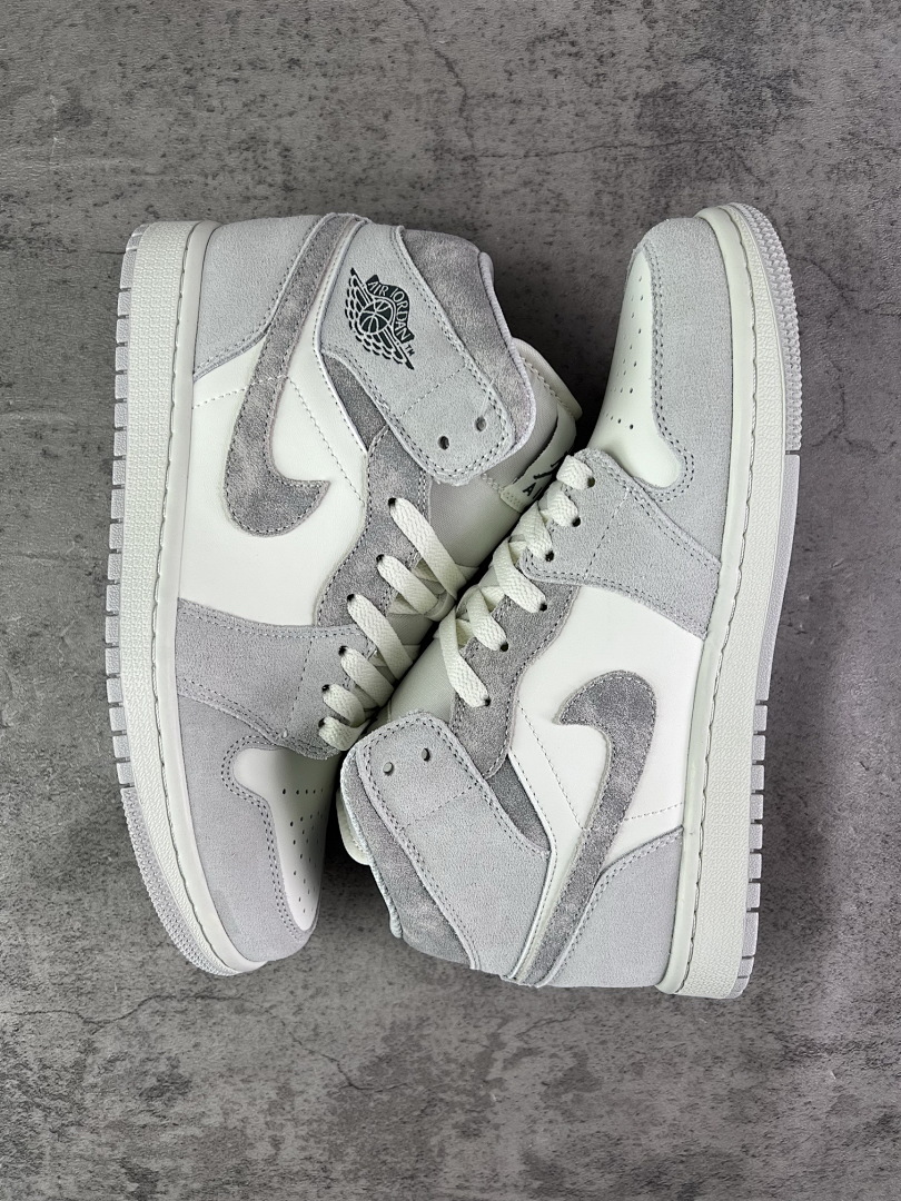 Air Jordan 1 High OG "Stealth" Grey White Men's Sneakers 555088-037 - Image 9