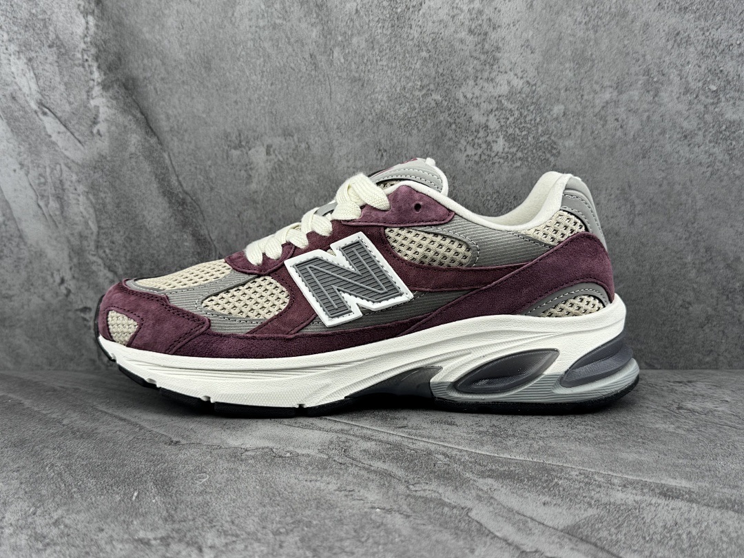 New Balance 2002R M2002RDK Dark Grape Castlerock Burgundy Grey Cream Lifestyle Sneakers
