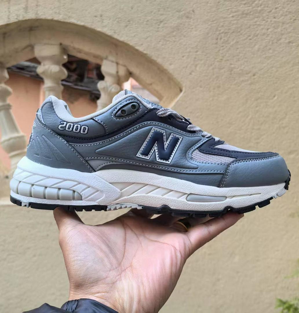 New Balance 2000R Grey Navy Blue Lifestyle Running Shoes Sneakers Trainers