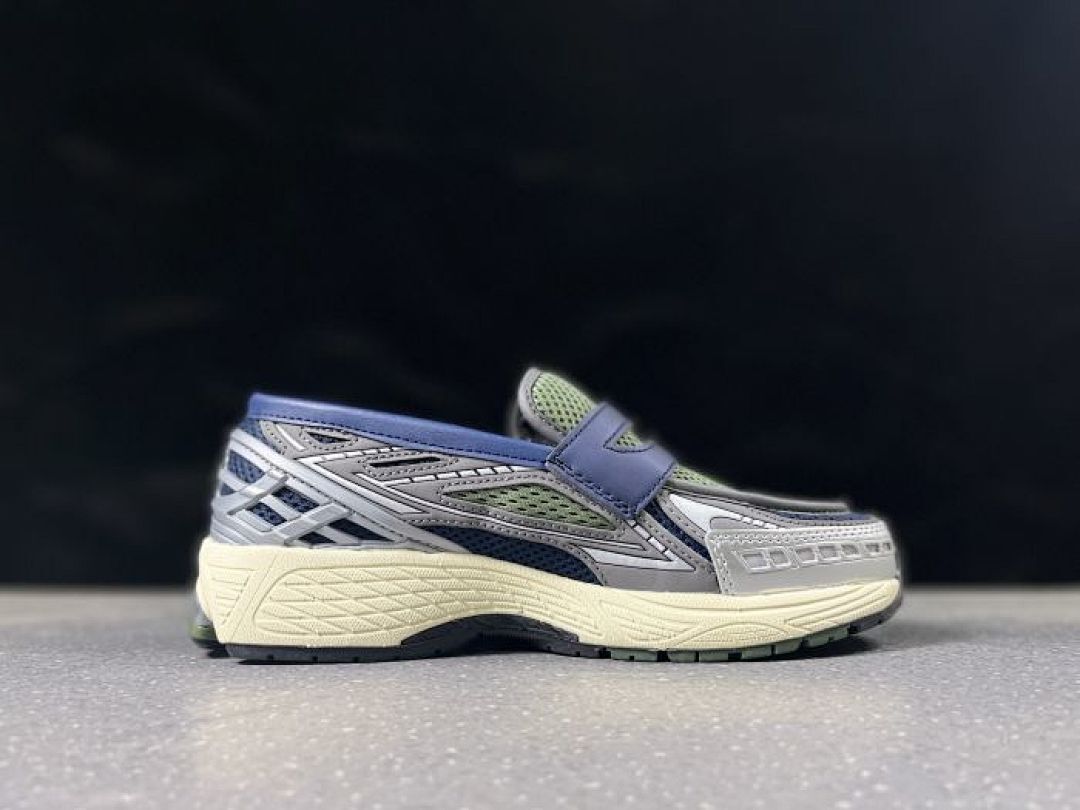 New Balance 1906L Loafer Slip-On Shoes Olive Green Navy Silver N-ERGY - Image 2