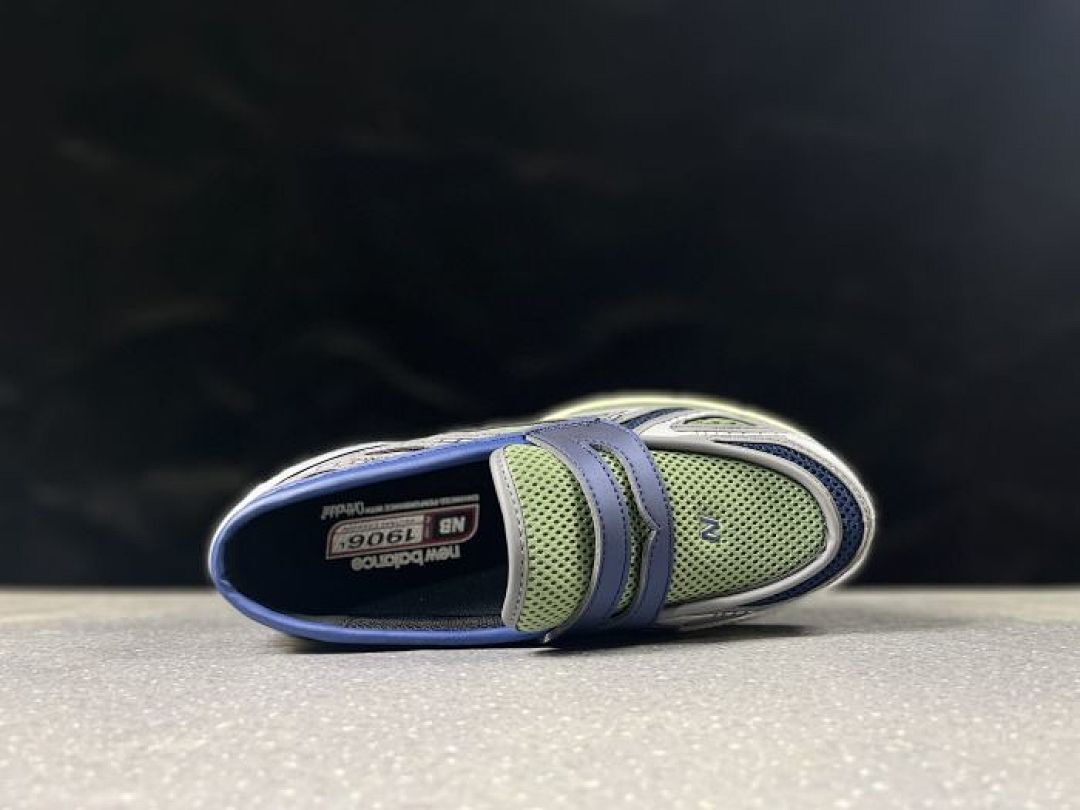 New Balance 1906L Loafer Slip-On Shoes Olive Green Navy Silver N-ERGY - Image 5