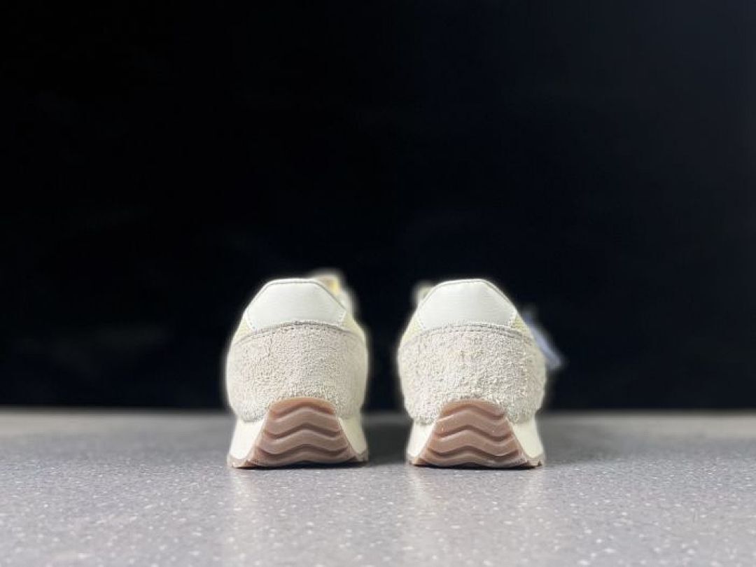 New Balance 320 Angora Natural Indigo U320AE Retro Running Shoes Cream Blue Suede Mesh Trainers - Image 5