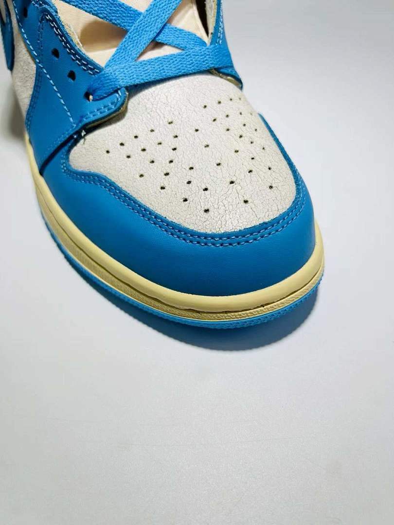 Nike Air Jordan 1 Retro High OG Washed Blue Sneakers DZ5485-100 - Light Blue Sail Cream White AJ1 High Shoes - Image 6