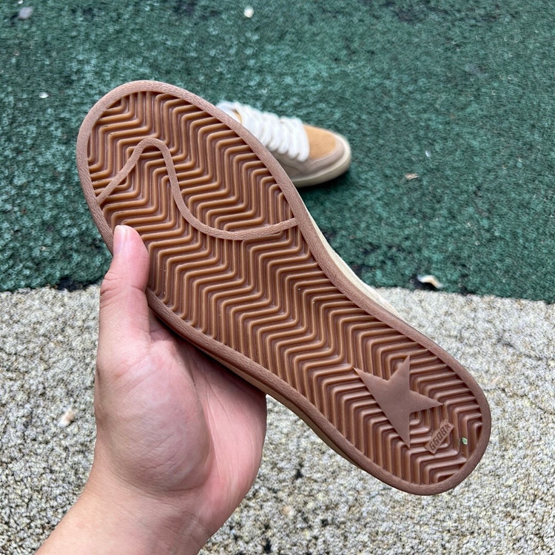 Golden Goose Ball Star Sand Suede Low-Top Sneakers - Image 6