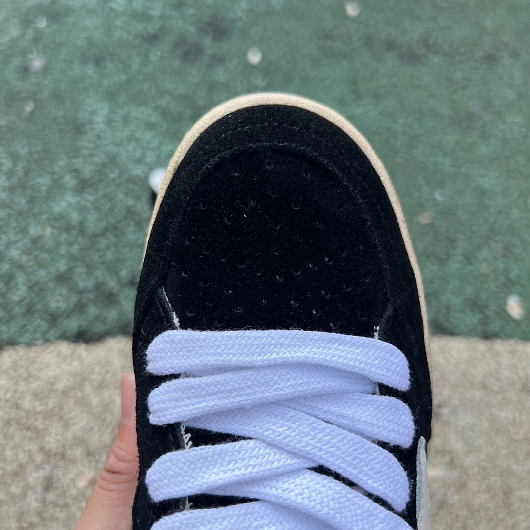 Golden Goose Ball Star Sneakers Black Suede White Star Distressed Sole 9 on Heel - Image 4