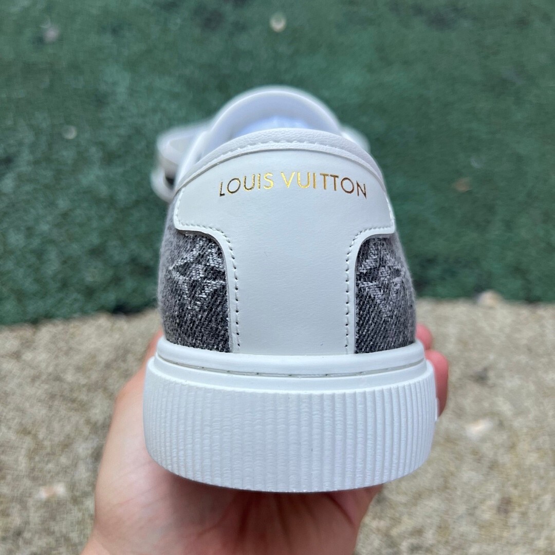 Louis Vuitton Frontrow Sneaker Monogram Denim Grey - Image 8