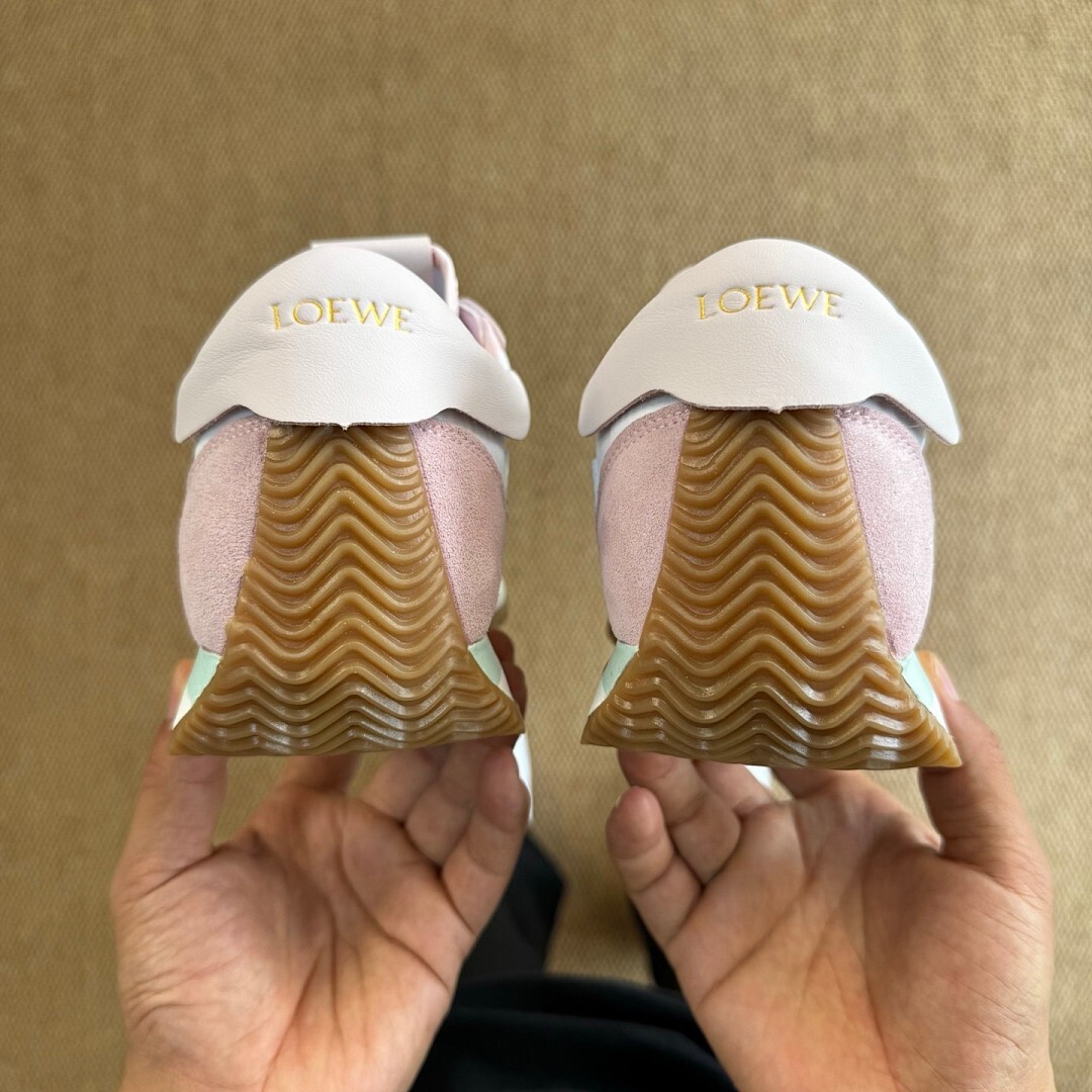 Loewe Flow Runner Sneakers Pink White Mint Green - Image 7