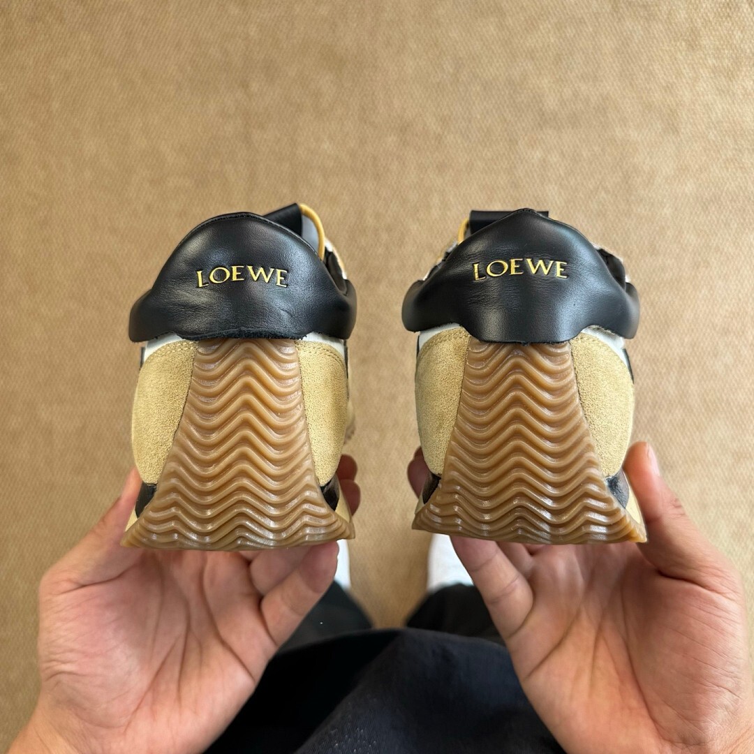 Loewe Flow Runner Sneakers White Beige Black - Image 7