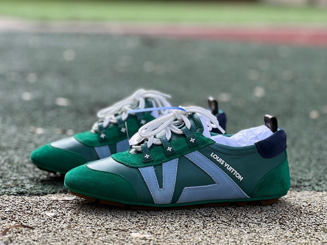 Louis Vuitton Run Away Sneaker Green Blue