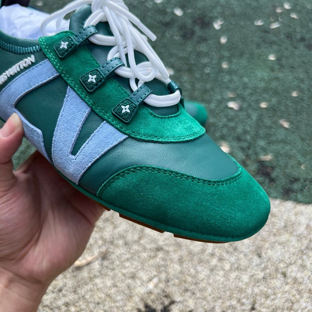 Louis Vuitton Run Away Sneaker Green Blue - Image 3