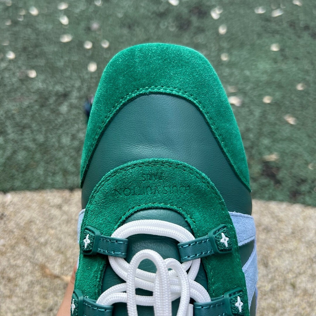 Louis Vuitton Run Away Sneaker Green Blue - Image 4