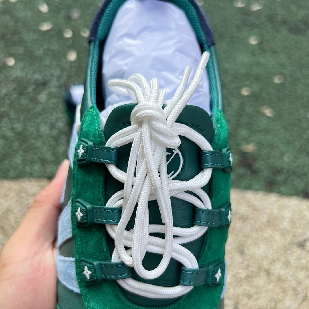 Louis Vuitton Run Away Sneaker Green Blue - Image 5