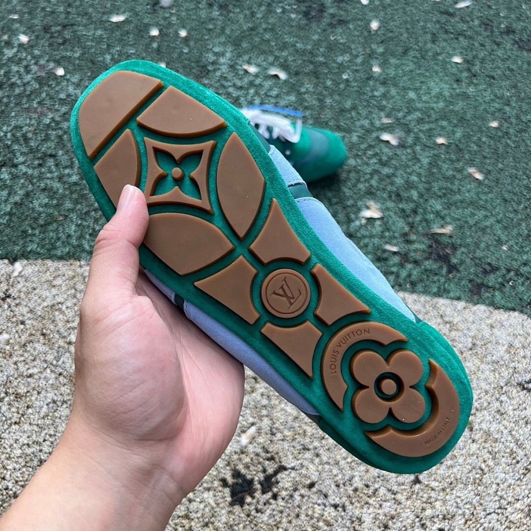 Louis Vuitton Run Away Sneaker Green Blue - Image 6