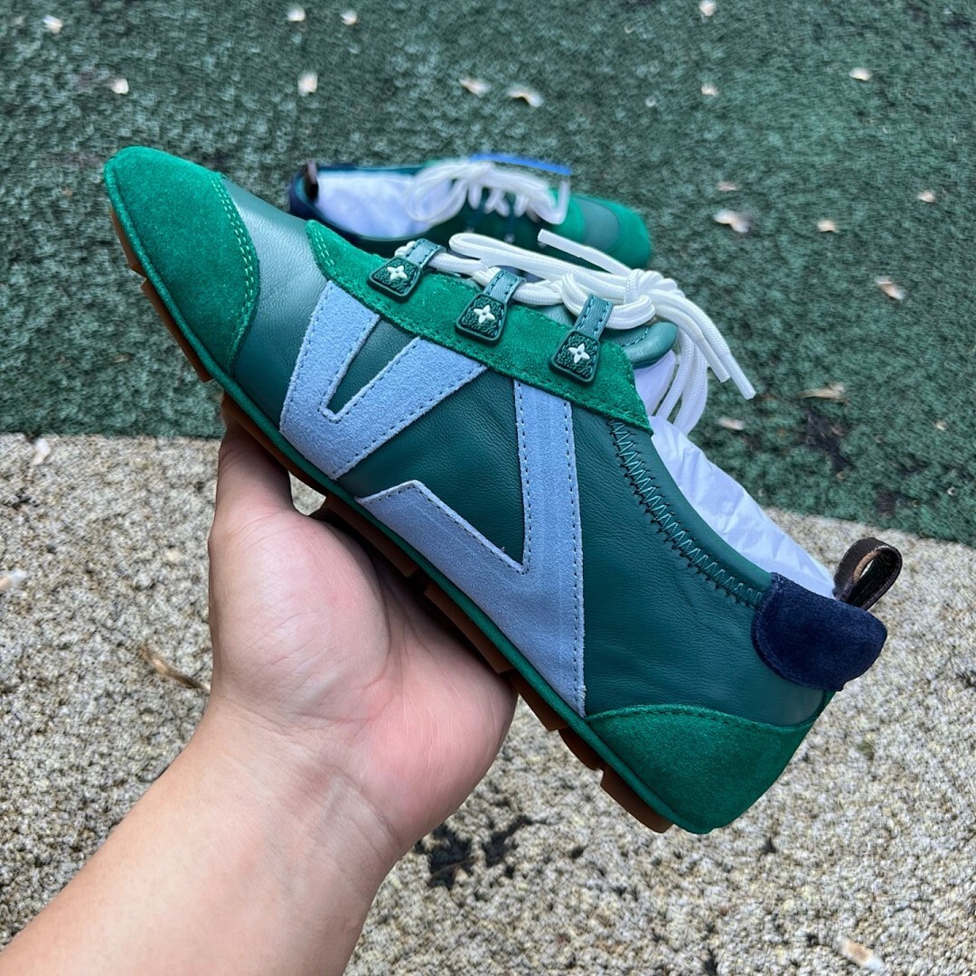 Louis Vuitton Run Away Sneaker Green Blue - Image 7