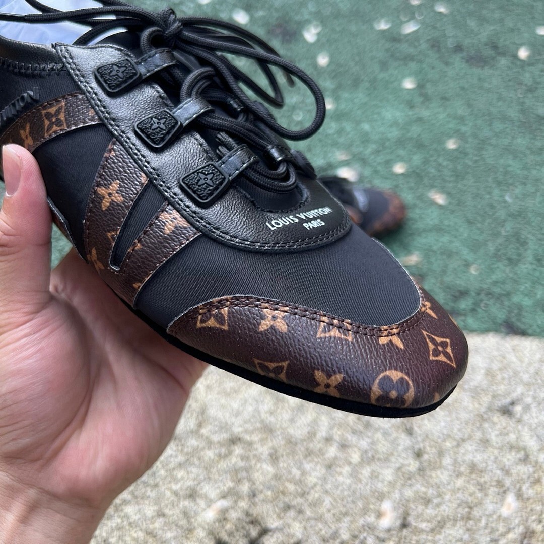 Louis Vuitton Run Away Sneaker Monogram Canvas Black - Image 4