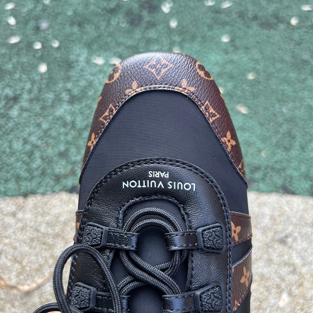 Louis Vuitton Run Away Sneaker Monogram Canvas Black - Image 5