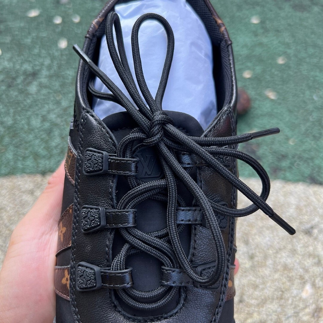 Louis Vuitton Run Away Sneaker Monogram Canvas Black - Image 6