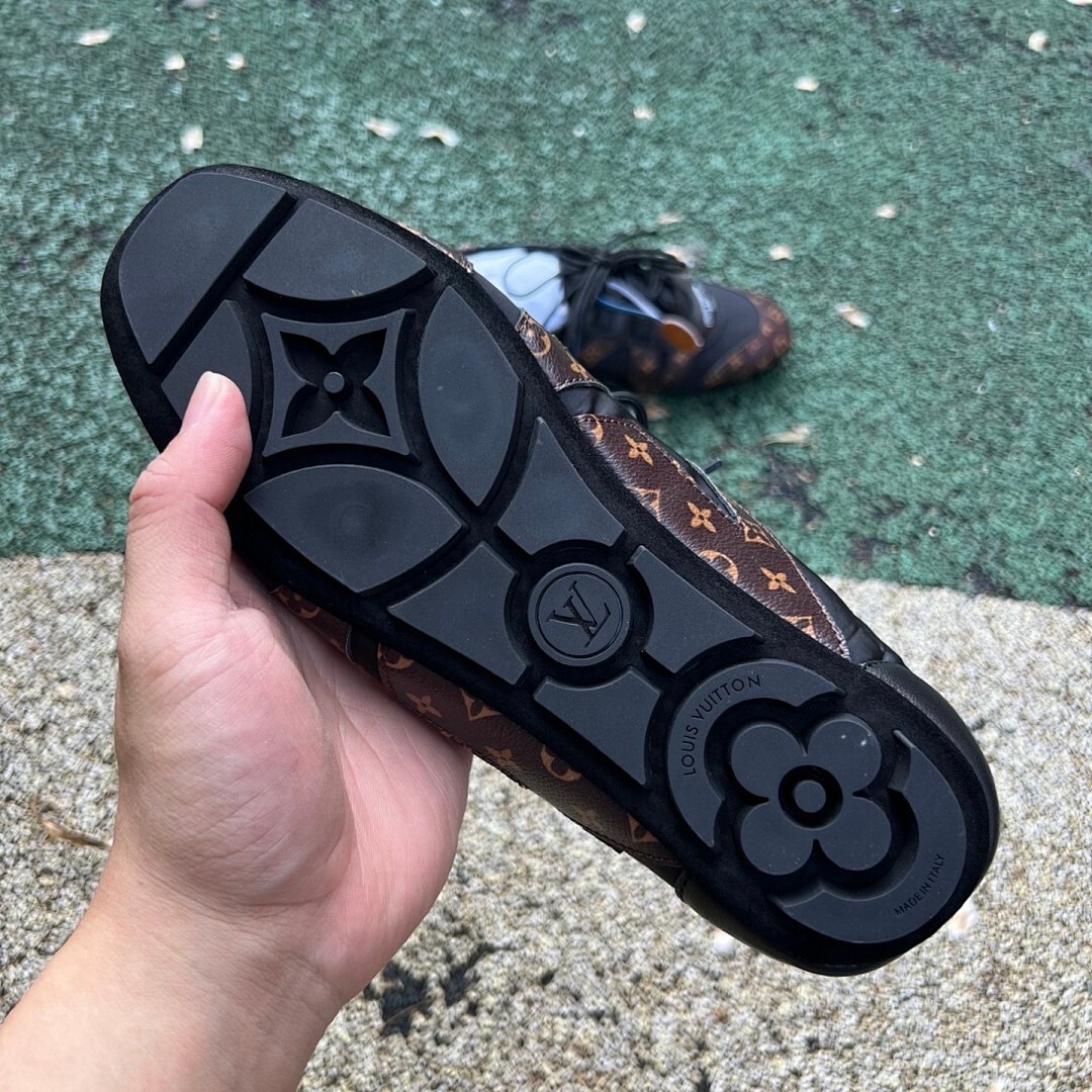 Louis Vuitton Run Away Sneaker Monogram Canvas Black - Image 7