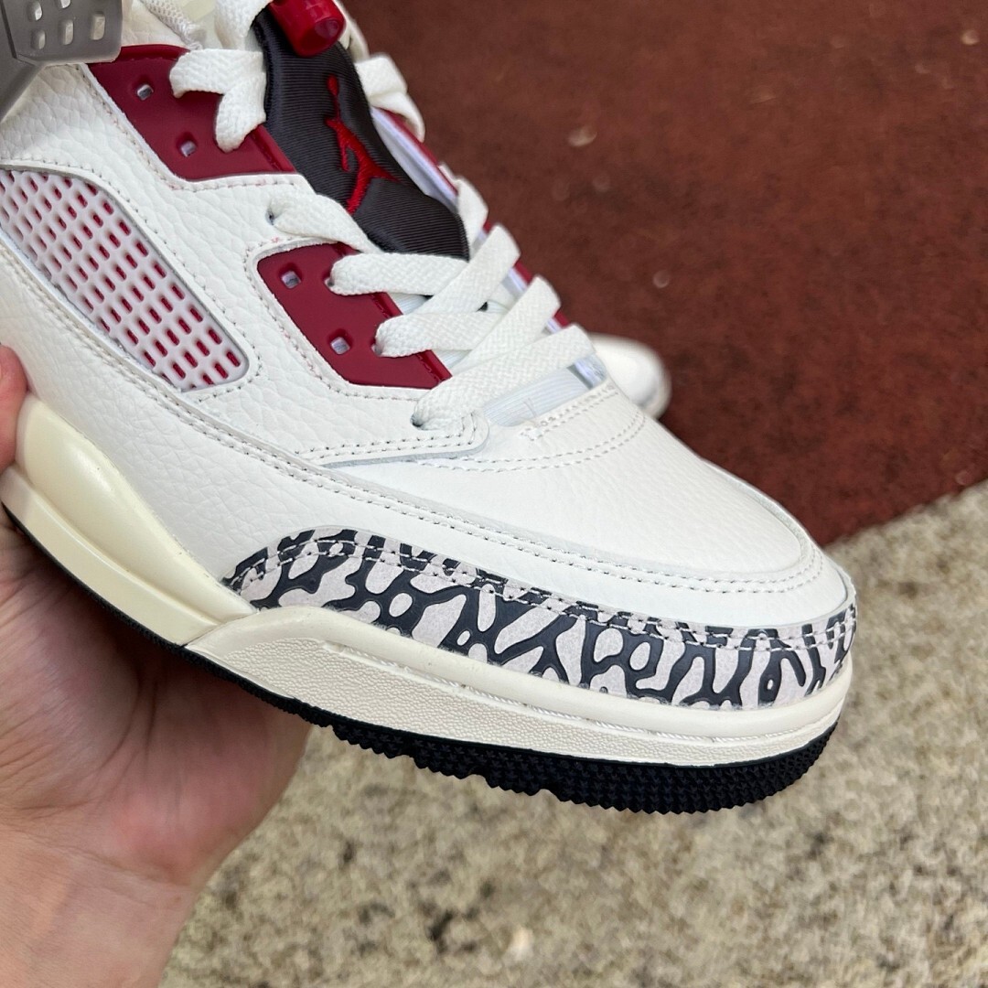 Jordan Spizike Low White True Red Cement Grey Sail - Image 4