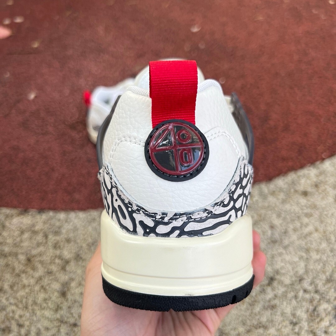 Jordan Spizike Low White True Red Cement Grey Sail - Image 9