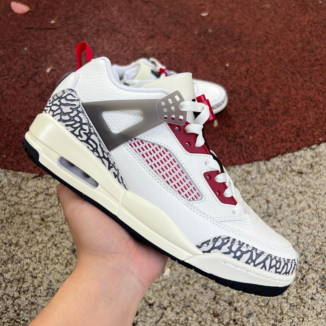 Jordan Spizike Low White True Red Cement Grey Sail - Image 10