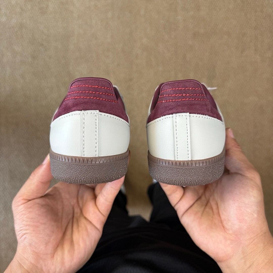 Adidas Samba OG Cloud White Collegiate Burgundy Gum B75807 - Image 4