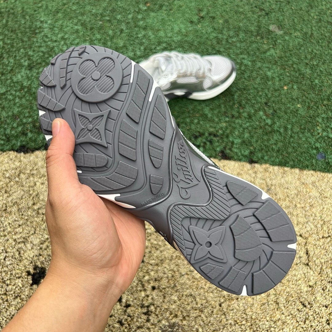 Louis Vuitton LV Run Away Pulse Trainer Metallic Silver 1ABCGM - Image 6