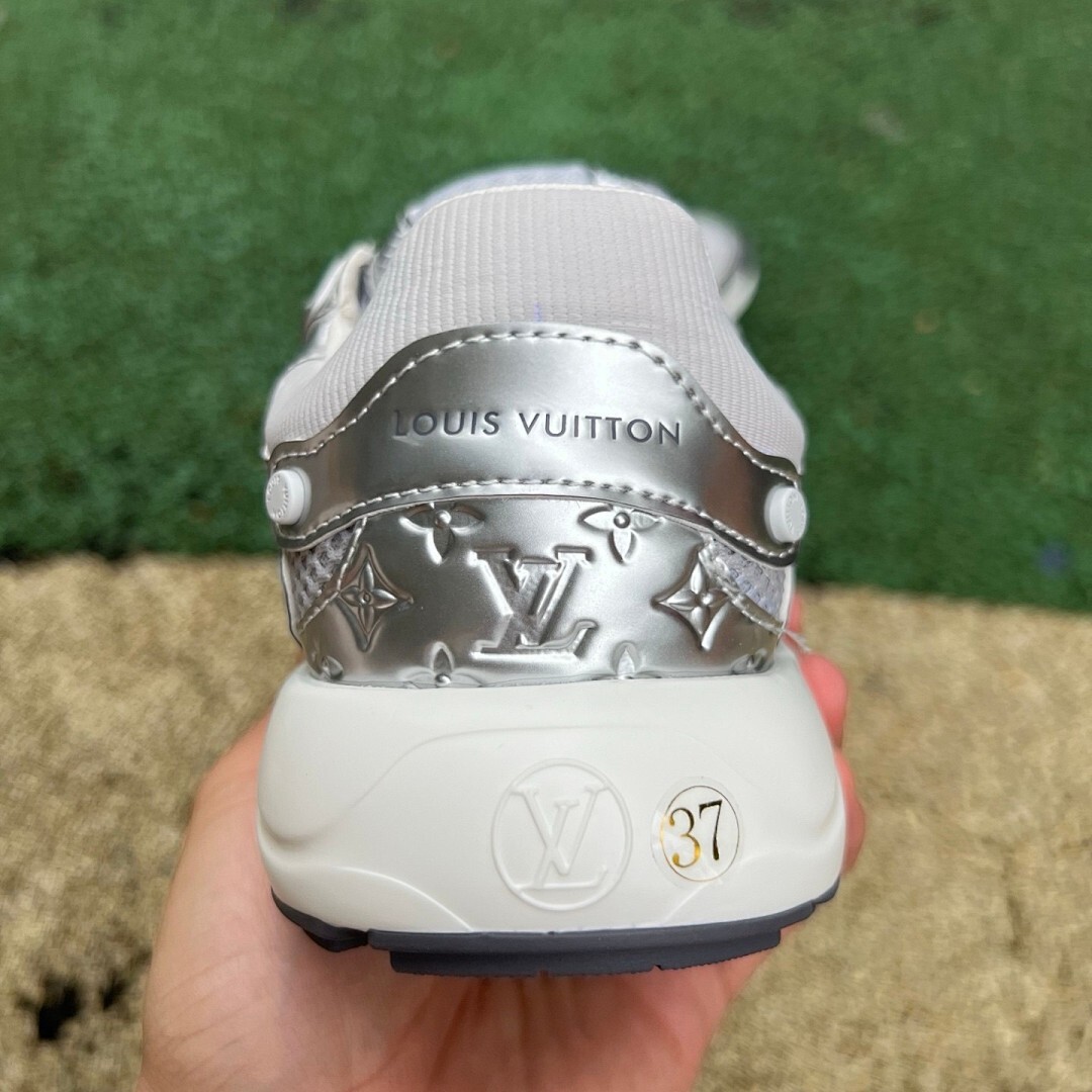 Louis Vuitton LV Run Away Pulse Trainer Metallic Silver 1ABCGM - Image 8
