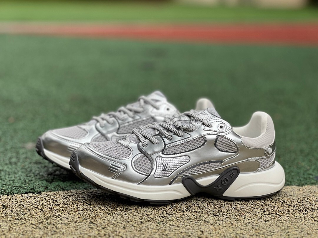 Louis Vuitton LV Run Away Pulse Trainer Metallic Silver 1ABCGM - Image 10