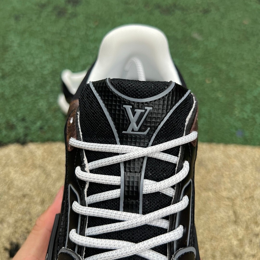Louis Vuitton Run Away Pulse Sneaker Black Monogram 1A4Q2N - Image 5