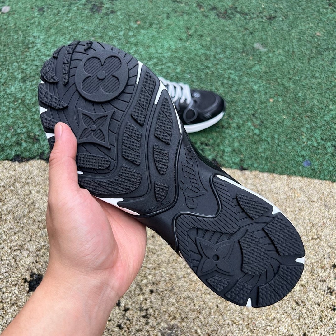 Louis Vuitton Run Away Pulse Sneaker Black Monogram 1A4Q2N - Image 6