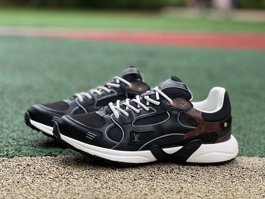 Louis Vuitton Run Away Pulse Sneaker Black Monogram 1A4Q2N - Image 10