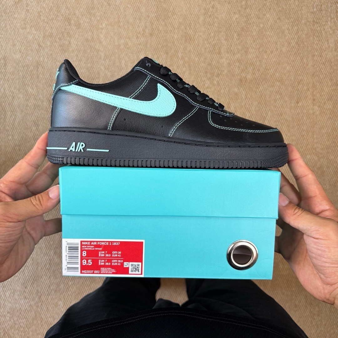 Nike Air Force 1 '07 LV8 "Black Aurora Green" CT2300-001 - Image 3