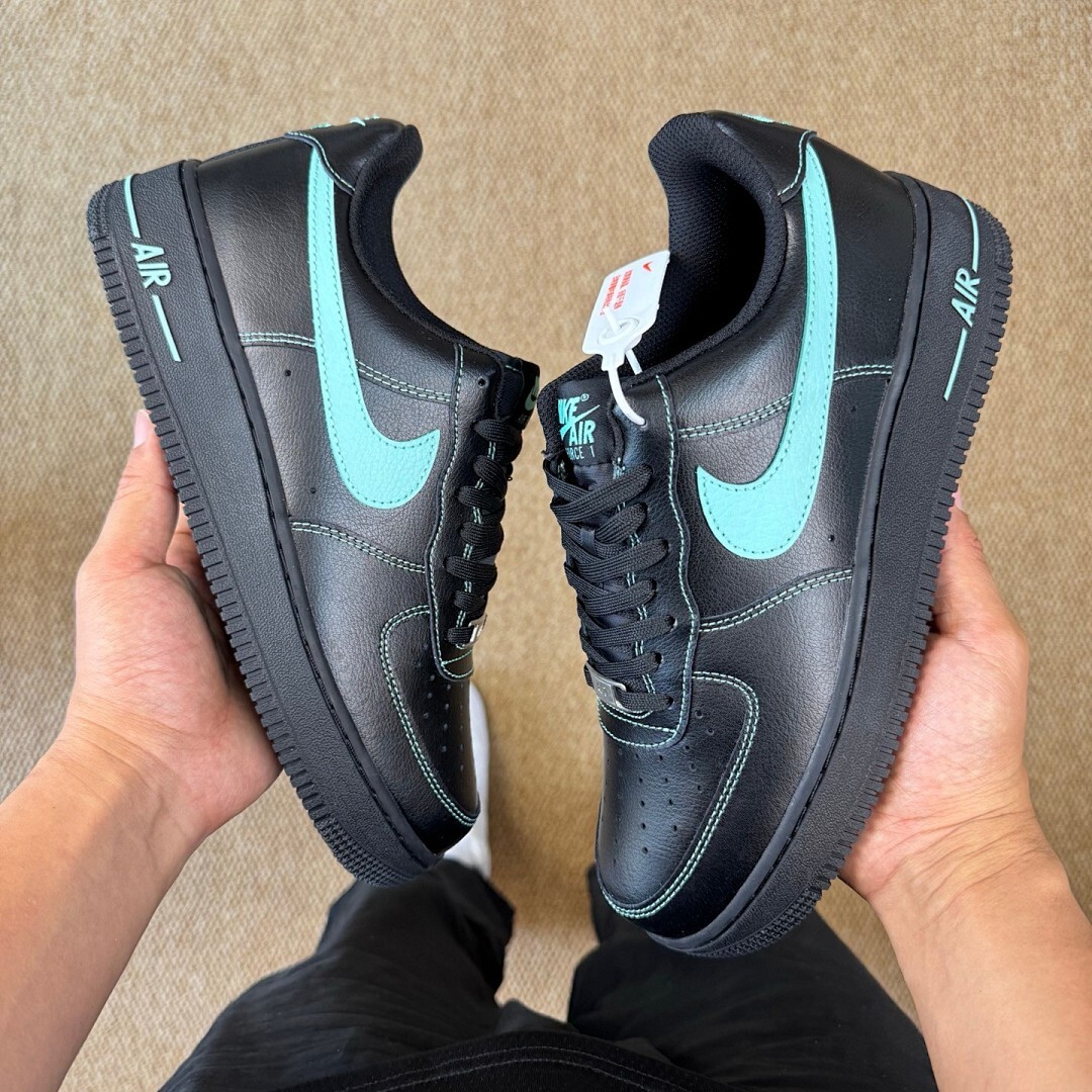 Nike Air Force 1 '07 LV8 "Black Aurora Green" CT2300-001 - Image 8