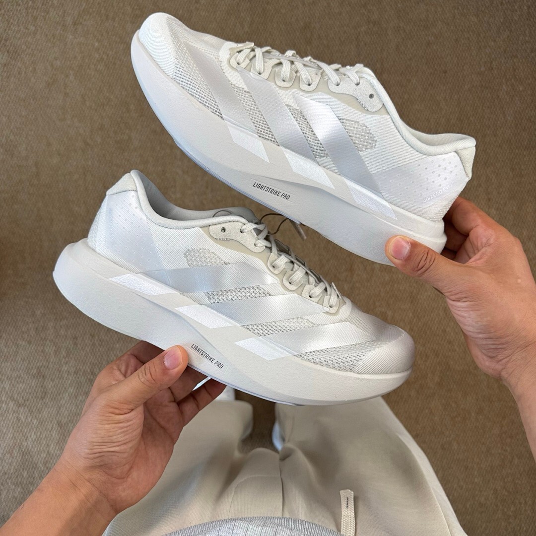 Adidas Adizero Adios Pro 3 Running Shoes Cloud White - Image 9