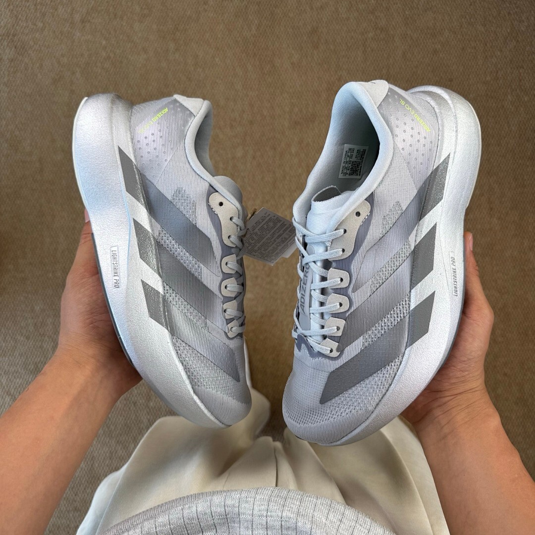 Adidas Adizero Adios Pro 3 Grey Two Grey One Lucid Lemon HQ3693 - Image 8